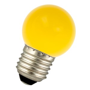 LED Ball G45 E27 240V 1W Yellow
