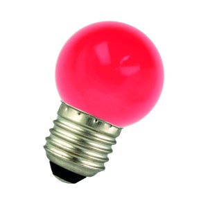 LED Ball G45 E27 240V 1W Red