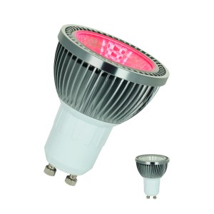 LED PAR16 GU10 100-240V 5W Red/R?d