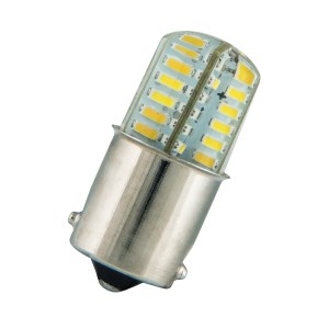LED Ba15s T15X36 24V AC/DC 1.8W CW