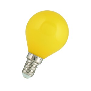 LED Ball G45 E14 240V 1W Yellow