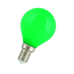 LED Ball G45 E14 240V 1W Green