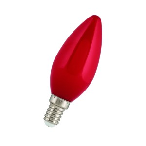 LED Candle C35 E14 240V 1W Red