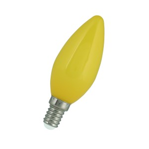 LED Candle C35 E14 240V 1W Yellow