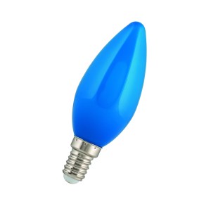 LED Candle C35 E14 240V 1W Blue