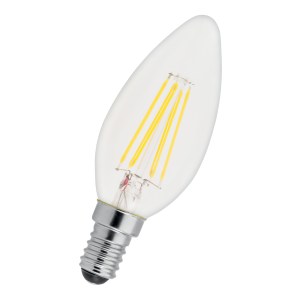 LED C35 FIL 2.5W 827 220-240V E14 Clear