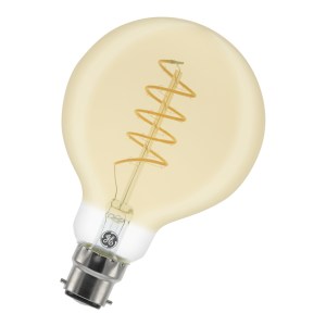 LED Fil Heliax G80 B22d 240V 5.5W 820 Gold Dimm