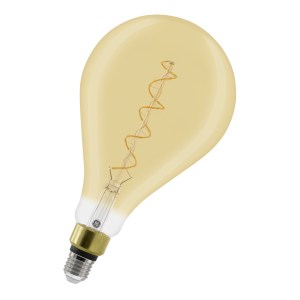 LED Fil Heliax A160 E27 240V 6W 820 Gold Dimm