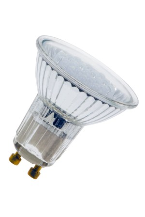 LED MR16 GU10 240V 19LED 1,3W R?d