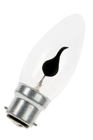 B22d C35 240V 3W Flicker Flame