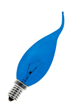 E14 C35 240V 15W Cosylight Blue