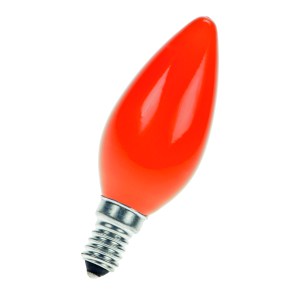 E14 C35 240V 25W Orange