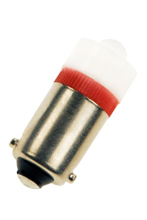 Ba9s S.LED Red 24-28V AC/DC