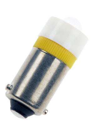 BA9S SINGLE LED 24-28V AC/DC Yellow