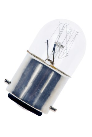 Tube B22d T22X50 230V 15W Clear