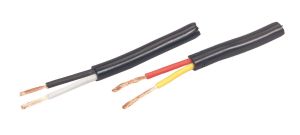 KABEL DOBBELISOLERT 2*2,5Q SORT