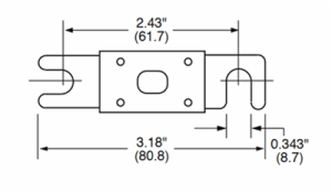 Fuse CNN 325A/80V for Lynx shunt