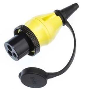 Plug 32A/250Vac (2p/3w) for Power Inlet 32A