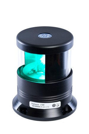 DHR40 - LED Styrbord, Grønn, Base Montert