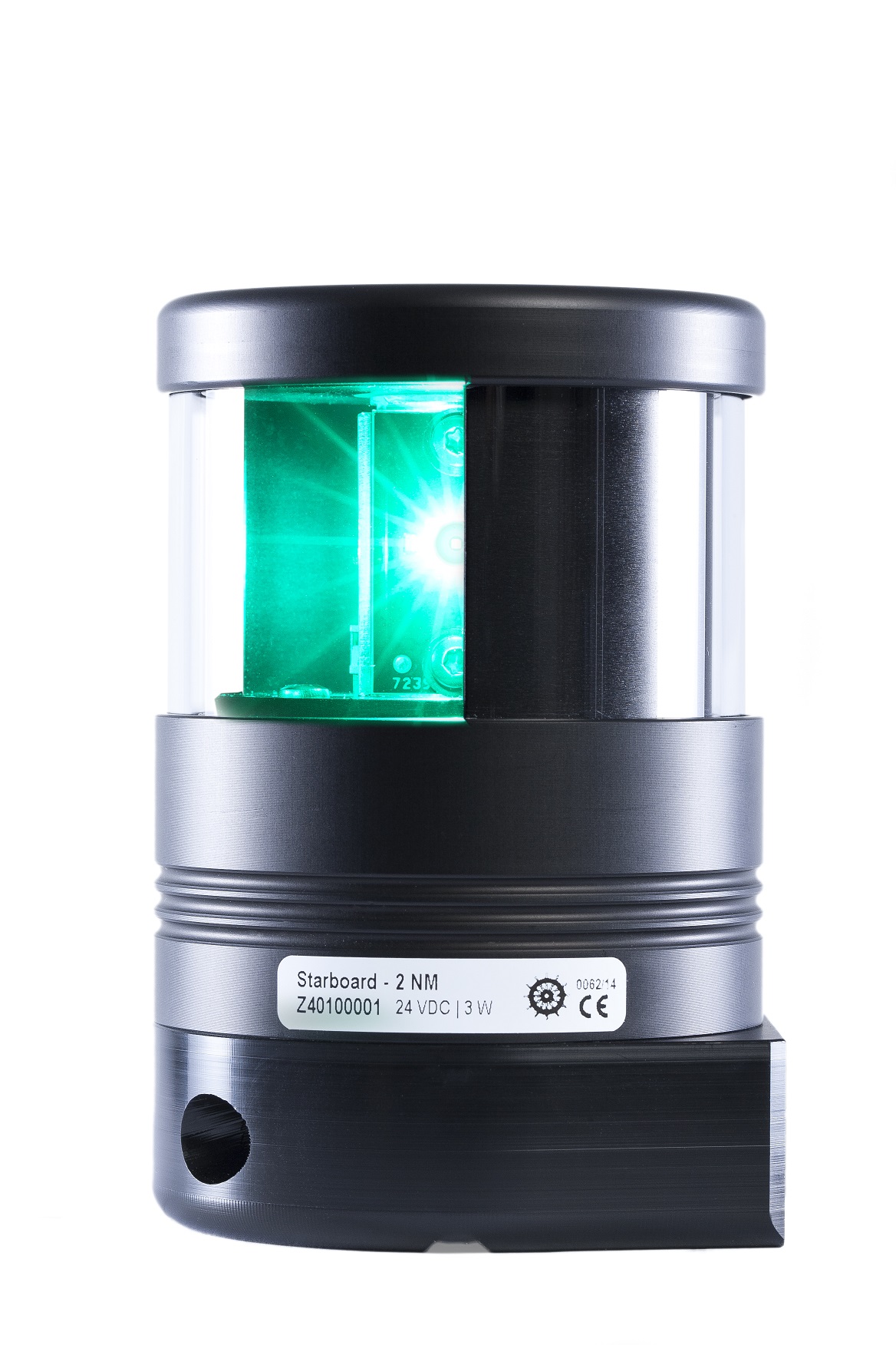 DHR40 - LED Rundtlysende, Grønn, Rør Montert