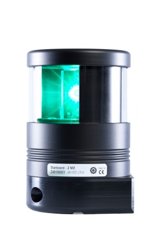 DHR40 - LED Styrbord, Grønn, Side Montert