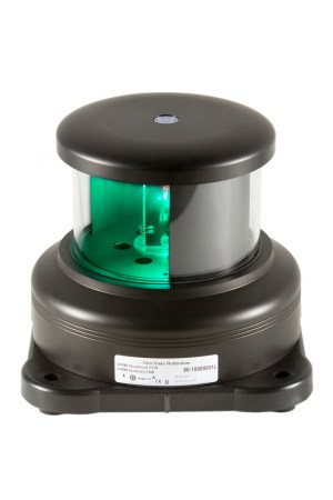 DHR80 LED Rundtlysende 180 Skjermet, Grønn, Base Montert